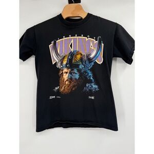 VTG 90s Minnesota Vikings NFL T-Shirt Men's Sz L Salem Big FaceGraphic USA